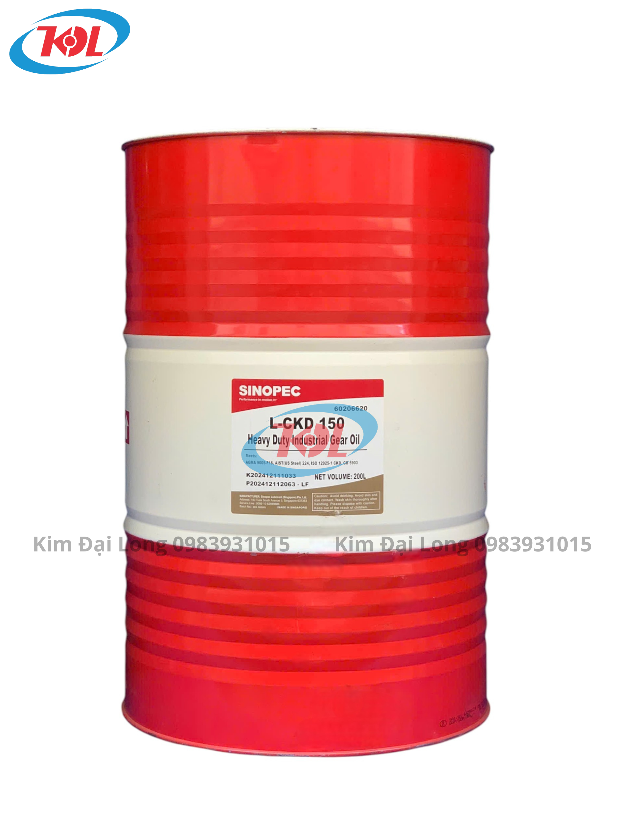 Sinopec L-CKD Dầu Nhờn Bánh Răng 68, 100, 150, 220, 320, 460